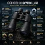 Професионален мощен ловен бинокъл Bushnell 10-90×80 за много далчни разстояния птици животни-2