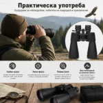 Професионален мощен ловен бинокъл Bushnell 10-90×80 за много далчни разстояния птици животни-7