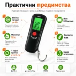 Точен електронен кантар за самолетен багаж куфари храна риболов домашен-4