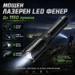 Далекобоен фенер с Power Bank и USB-C зареждане