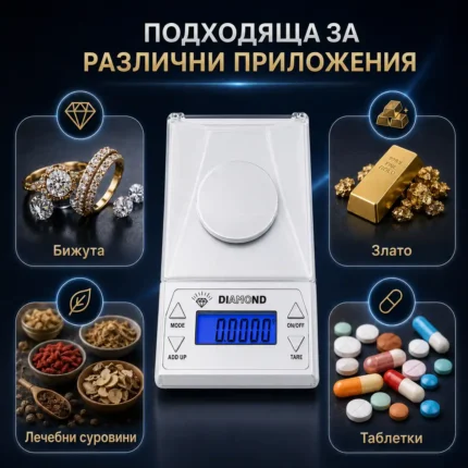 Професионална електронна везна 0.001 за злато бижута лекарства бижутерска-2