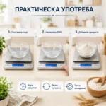 Професионална бижутерска електронна везна 0.01 дигитална кантар кухненска кафе-5