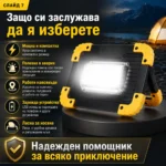 Мощна преносима къмпинг лампа LED осветление фенер презареждаща се USB за риболов палатка аварии-6