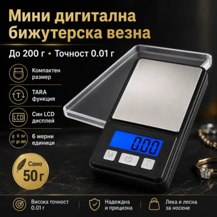 Джобна бижутерска везна 0.01 г до 200 г за злато и бижута