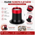 Мощна часовникарска лупа за око 10X увеличение за глава бижутери работа-4