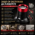 Мощна часовникарска лупа за око 10X увеличение за глава бижутери работа-7