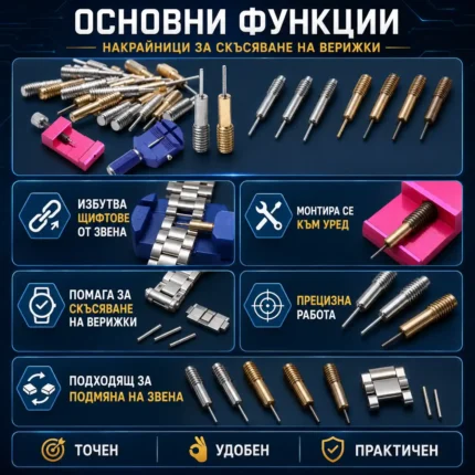 Професионален накрайник за скъсяване на верижки на часовници регулиране за часовникарски инструмент-3