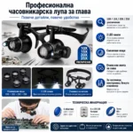 Лупа за бижутери с LED осветление и сменяеми лещи 10X–25X - Image 8