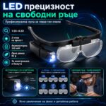 Лупа очила със сменяеми лещи и LED осветление до 4.5X - Image 9