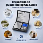 Точна дигитална везна 0.01g бижутерска кухненска за злато храна монети-3