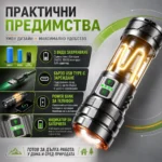 Мощен прожектор къмпинг лампа LED фенер USB зареждане за лов риболов къмпинг туризъм палатка-3