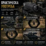 Оптичен увеличител за прицел 3x увеличение STS монтаж бързо освобождаване за пушка оръжие еърсофт-6