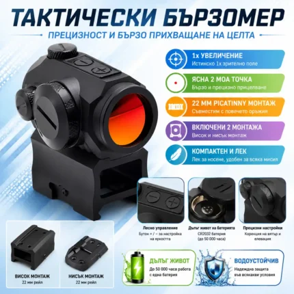 Бързомер със сензор за движение и две монтажни стойки