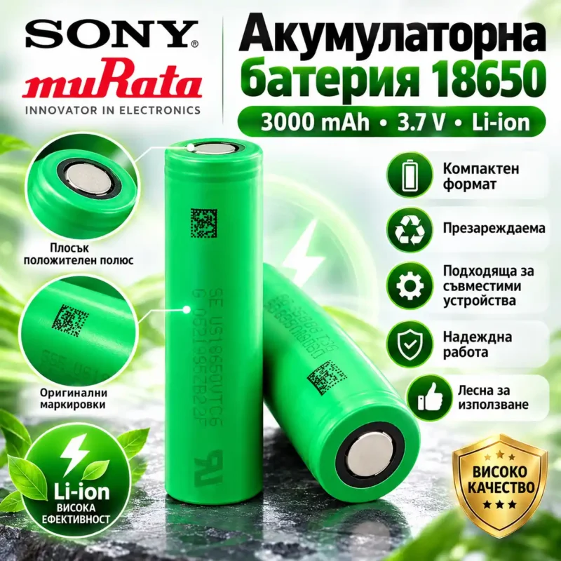Батерия 18650 3000mAh Sony/Murata
