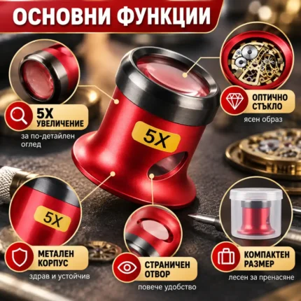 часовникарска лупа 5X