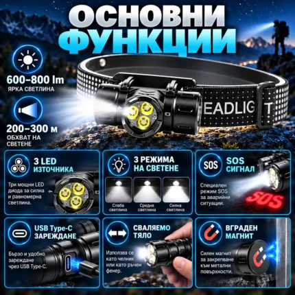 акумулаторен челник с магнит